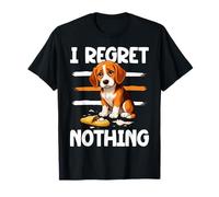 Funny Dog I Regret Nothing Dog Owner Dog Lover Humour T-Shirt