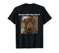Funny Dog Lovers Frères et sœurs Grandkids Grams Did What Meme T-Shirt