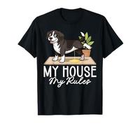 Funny Dog My House My Rules Pet Owner Dog Lover Blagues T-Shirt
