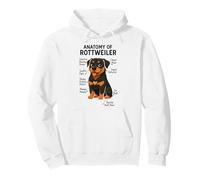 Funny Dog Owner Anatomy of A Rottweiler Sweat à Capuche