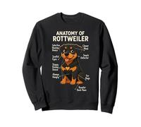 Funny Dog Owner Anatomy of A Rottweiler Sweatshirt
