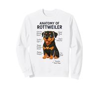 Funny Dog Owner Anatomy of A Rottweiler Sweatshirt