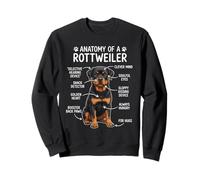 Funny Dog Owner Anatomy of A Rottweiler Sweatshirt