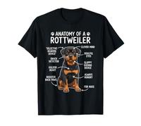 Funny Dog Owner Anatomy of A Rottweiler T-Shirt
