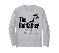 Funny Dog Owner Dad Rottweiler The RottFather Manche Longue