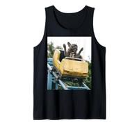 Funny Dog Roller Coaster Meme Silly Graphic French Bulldog Débardeur
