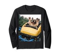 Funny Dog Roller Coaster Meme Silly Graphic French Bulldog Manche Longue