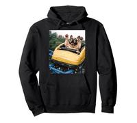 Funny Dog Roller Coaster Meme Silly Graphic French Bulldog Sweat à Capuche