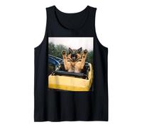 Funny Dog Roller Coaster Meme Silly Graphic German Shepherd Débardeur