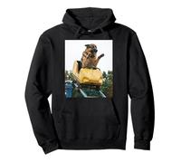 Funny Dog Roller Coaster Meme Silly Graphic German Shepherd Sweat à Capuche