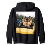 Funny Dog Roller Coaster Meme Silly Graphic German Shepherd Sweat à Capuche