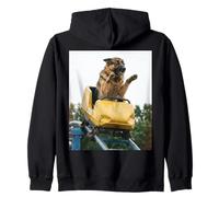Funny Dog Roller Coaster Meme Silly Graphic German Shepherd Sweat à Capuche