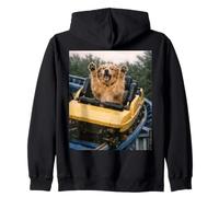 Funny Dog Roller Coaster Meme Silly Graphic Golden Retriever Sweat à Capuche