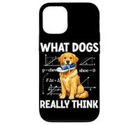 Funny Dog What Dogs Really Think Chewing Shoe Humour Coque pour iPhone 12/12 Pro