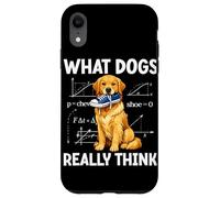 Funny Dog What Dogs Really Think Chewing Shoe Humour Coque pour iPhone XR