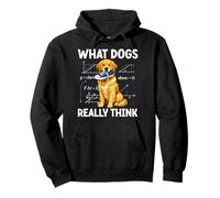 Funny Dog What Dogs Really Think Chewing Shoe Humour Sweat à Capuche