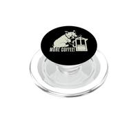 Funny Dog with Coffee Plunger for Dog Owners Who Love Coffee PopSockets PopGrip pour MagSafe