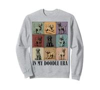 Funny Dogs Doodle in My Golden Doodle Era Cool Women Sweatshirt