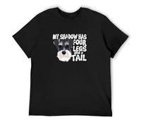 Funny Dogs My Shadow Has Four Legs and a Tail Unisex T-Shirt S