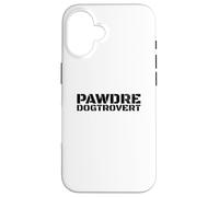 Funny Dogtrovert, Anti-Social Dog Dad's Club. Dog Father Coque pour iPhone 16