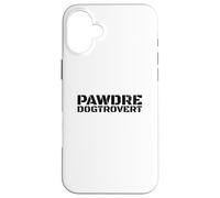 Funny Dogtrovert, Anti-Social Dog Dad's Club. Dog Father Coque pour iPhone 16 Plus
