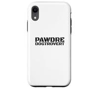 Funny Dogtrovert, Anti-Social Dog Dad's Club. Dog Father Coque pour iPhone XR