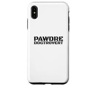 Funny Dogtrovert, Anti-Social Dog Dad's Club. Dog Father Coque pour iPhone XS Max
