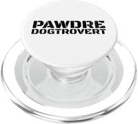 Funny Dogtrovert, Anti-Social Dog Dad's Club. Dog Father PopSockets PopGrip pour MagSafe
