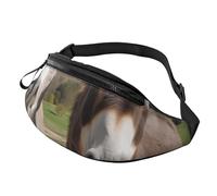 Funny Donkeys Sac banane avec trou pour écouteurs pour homme et femme - Sac banane de sport réglable pour l'extérieur, l'entraînement, la randonnée, Noir , Taille unique, Sac à dos de