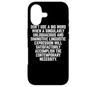 Funny Don't Use A Big Word Writer & Translator Coque pour iPhone 17