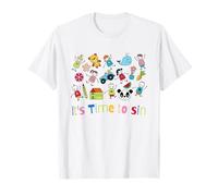 Funny Doodles It's Time to Sin T-Shirt