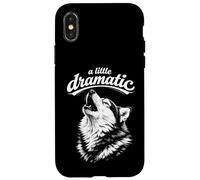 Funny Dramatic Husky Coque pour iPhone X/XS