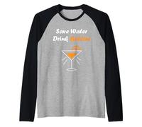 Funny Drinking Bellini Alcohol Save Water Drink Bellini Manche Raglan