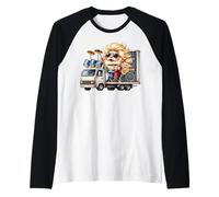 Funny Drummer Gnome Graphic For Men Hippie Rocker Biker Dad Manche Raglan