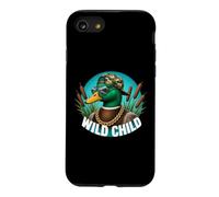 Funny Duck Hunting Wild Child Cool Retro Style Coque pour iPhone SE (2020) / 7/8