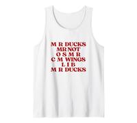 Funny Duck Lover Phrase M R Ducks Y2K Aesthetic Mr Ducks Débardeur