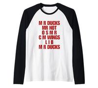 Funny Duck Lover Phrase M R Ducks Y2K Aesthetic Mr Ducks Manche Raglan