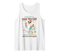 Funny Duck Piss You Off Sarcastic Summer Citation Débardeur