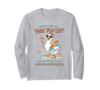 Funny Duck Piss You Off Sarcastic Summer Citation Manche Longue