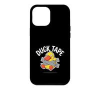 Funny Duck Pun Mignon Cartoon Tape Humour Design Coque pour iPhone 12 Pro Max