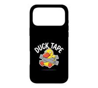 Funny Duck Pun Mignon Cartoon Tape Humour Design Coque pour iPhone 17 Pro Max