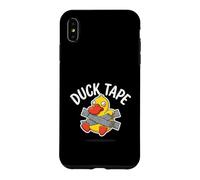 Funny Duck Pun Mignon Cartoon Tape Humour Design Coque pour iPhone XS Max