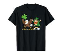 Funny Eagle Clover St Patrick Day Womens Mens Kids T-Shirt