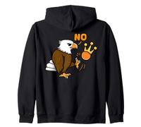 Funny Eagle Kicking Crown No Kings America Protest Democracy Sweat à Capuche