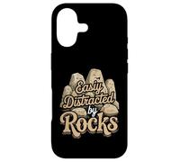 Funny Easily Distracted by Rocks Funny Stone Lover Geologist Coque pour iPhone 17