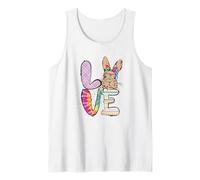 Funny Easter Bunny with Glasses for Women and Rabbit Lover Débardeur