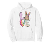 Funny Easter Bunny with Glasses for Women and Rabbit Lover Sweat à Capuche