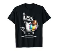 Funny Easter Egg Chocolate Raccoon Rock on T-Shirt