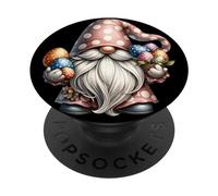 Funny Easter GNOME Graphic for Women Girls Cute Easter Egg PopSockets PopGrip Adhésif