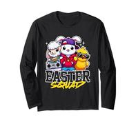 Funny Easter Squad, style Hip Hop, Lamb, Bunny Chick Crew, style des années 90 Manche Longue